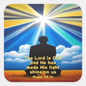 Seigneur Brille Ton Stickers Lumière (Devant)