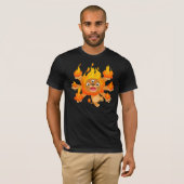 Seigneur du feu ! ! T-shirt (de lion mignon de (Devant entier)