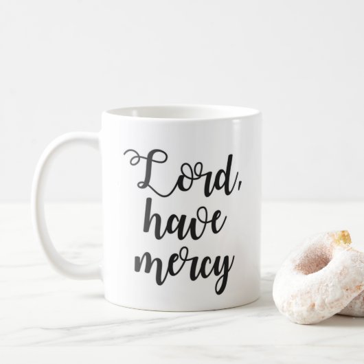 Seigneur Have Mercy Mug (Avec donut)