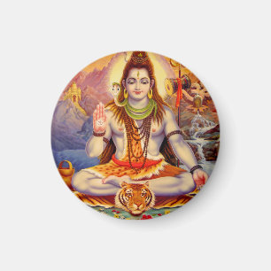 Seigneur Shiva Meditating Magnet