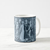 Seigneurs médiévaux et Dames café Mug (Devant droit)