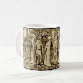 Seigneurs médiévaux et Dames café Mug (Devant gauche)