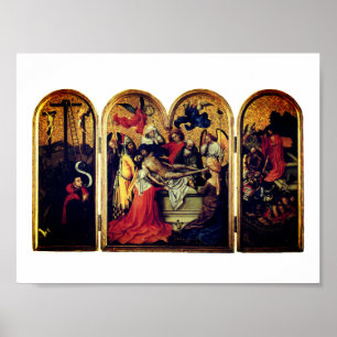 Seilern Triptych (door Robert Campin) Poster