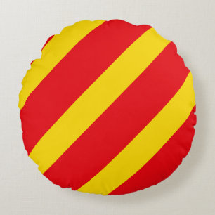 Sein Vlag Letter Y Rond Kussen