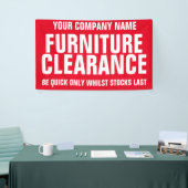 Seinbord voor meubilair spandoek (Beurs)