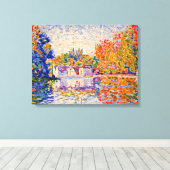 Seine door Paul Signac Canvas Afdruk (Insitu (Houten vloer))