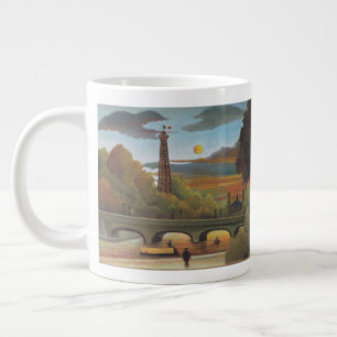 Seine en Eiffeltoren bij zonsondergang door Henri  Grote Koffiekop