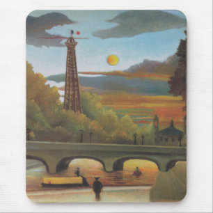 Seine en Eiffeltoren bij zonsondergang door Henri  Muismat