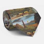 Seine- en Eiffeltoren op zonsondergang door Henri  Stropdas (Opgerold)