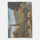 Seine- en Eiffeltoren op zonsondergang door Henri  Theedoek (Verticaal)