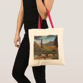 Seine- en Eiffeltoren op zonsondergang door Henri  Tote Bag (Voorkant (product))