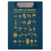 Seinfeld | ABC's van Seinfeld Infographic Klembord (Voorkant)