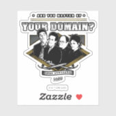 Seinfeld | Bent u de baas van uw domein? Sticker (Vel)