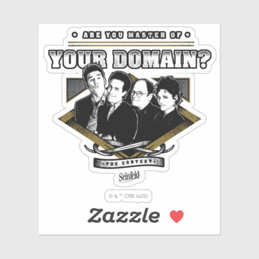 Seinfeld | Bent u de baas van uw domein? Sticker (Vel)