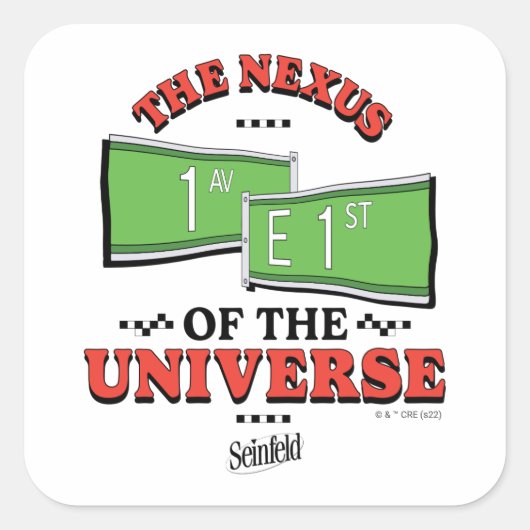 Seinfeld | De samenhang van het universum Vierkante Sticker (Voorkant)