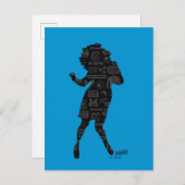 Seinfeld | Elaine Dance Silhouette Briefkaart (Voorkant / Achterkant)