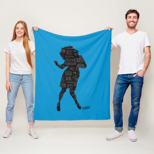 Seinfeld | Elaine Dance Silhouette Fleece Deken (In situ)