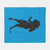 Seinfeld | Elaine Dance Silhouette Fleece Deken (Voorkant (Horizontaal))