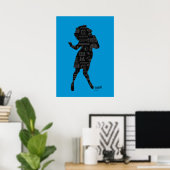 Seinfeld | Elaine Dance Silhouette Poster (Thuiskantoor)