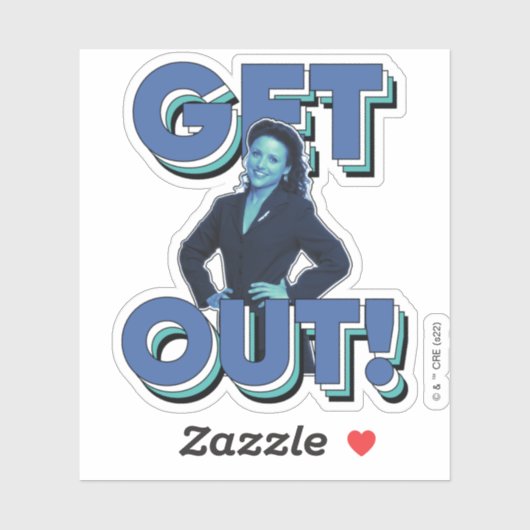 Seinfeld | Elaine - Wegwezen! Sticker (Vel)