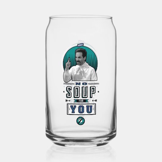 Seinfeld | Geen soep voor u grafisch Blikvorm Glas (Voorkant)