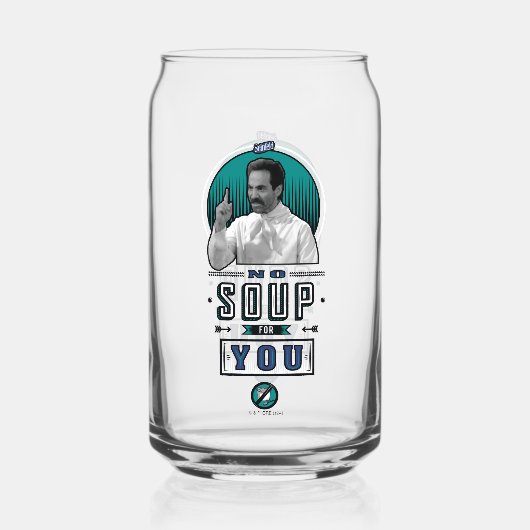 Seinfeld | Geen soep voor u grafisch Blikvorm Glas (Achterkant)