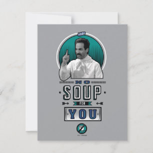 Seinfeld Geen soep voor u grafisch Notitiekaartje