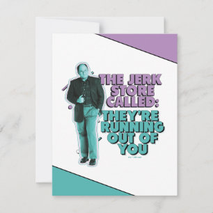 Seinfeld George Costanza "De Jerk Store genaamd" Notitiekaartje