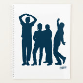 Seinfeld | Graphique de silhouette de groupe (Devant)