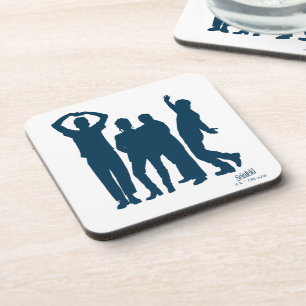 Seinfeld   Groepsilhouet Grafisch Bier Onderzetter