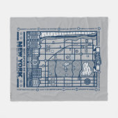 Seinfeld | Hot Spots of New York Map Fleece Deken (Voorkant (Horizontaal))