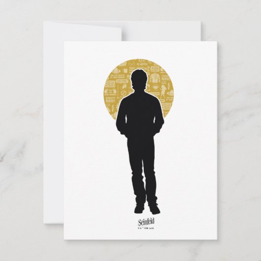 Seinfeld | Jerry Seinfeld Silhouette Notitiekaartje (Voorkant)