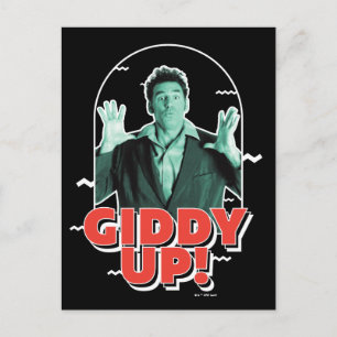 Seinfeld Kramer - Giddy Up! Briefkaart