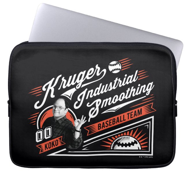 Seinfeld | Kruger Industrial Baseball Team Laptop Sleeve (Voorkant)