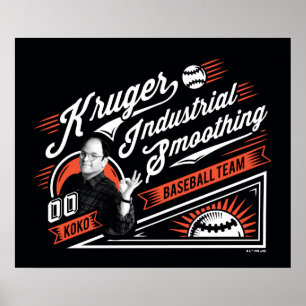 Seinfeld   Kruger Industrial Baseball Team Poster