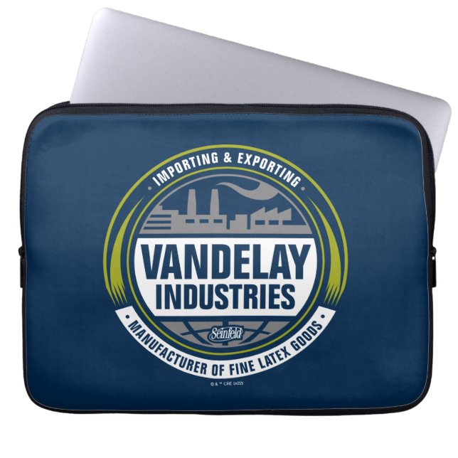 Seinfeld | Logo Vandelay Industries Laptop Sleeve (Voorkant)