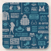 Seinfeld | Meme Pattern Bier Onderzetter (Voorkant)