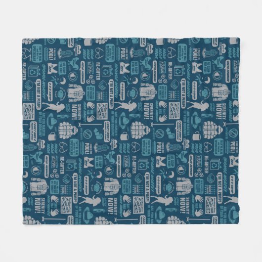 Seinfeld | Meme Pattern Fleece Deken (Voorkant (Horizontaal))