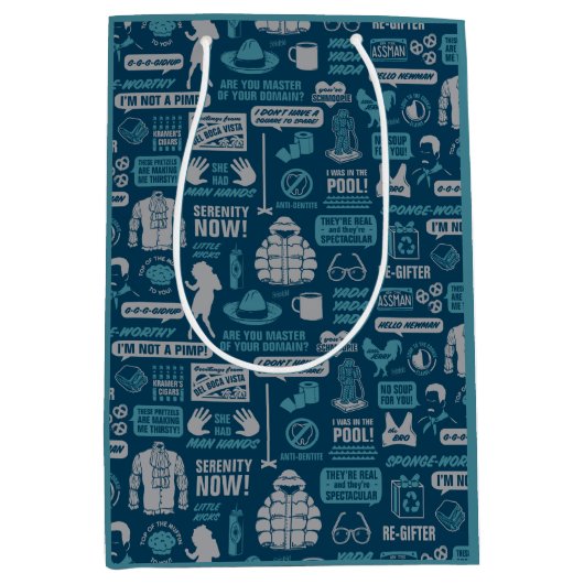 Seinfeld | Meme Pattern Medium Cadeauzakje (Voorkant)