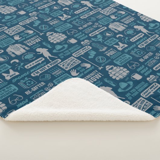 Seinfeld | Meme Pattern Sherpa Deken (3/4)