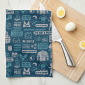 Seinfeld | Meme Pattern Theedoek (Quarter Fold)