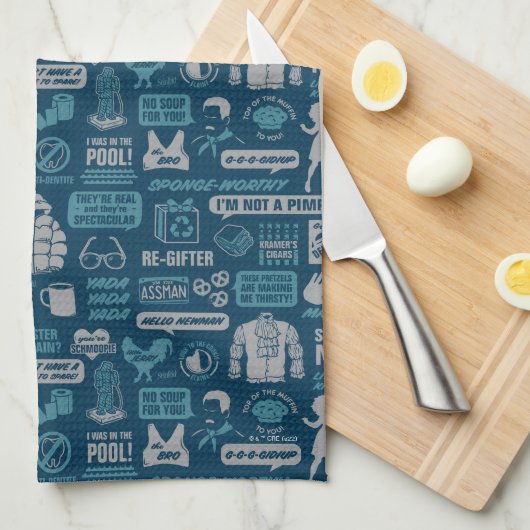 Seinfeld | Meme Pattern Theedoek (Quarter Fold)