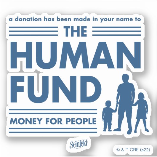 Seinfeld | Mensenfonds Sticker (Voorkant)