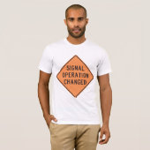 Seinwerking Gewijzigd Heren T-Shirt (Voorkant volledig)