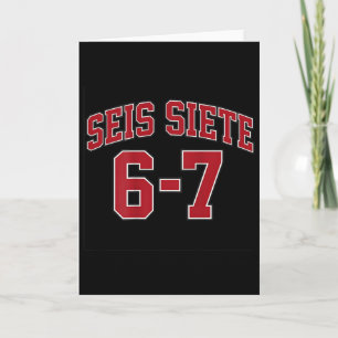 Seis Siete 67 In het Spaans Sport Jersey Stijl Mem Kaart