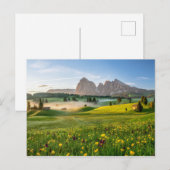 Seiser Alm, Dolomite Alps, Italië Briefkaart (Voorkant / Achterkant)