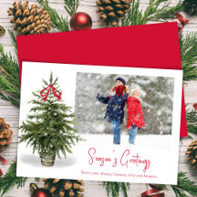 Seizoen Groet Waterverf Een Foto