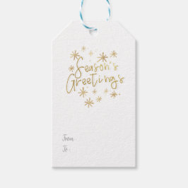 Seizoen Groeten Cadeaulabel