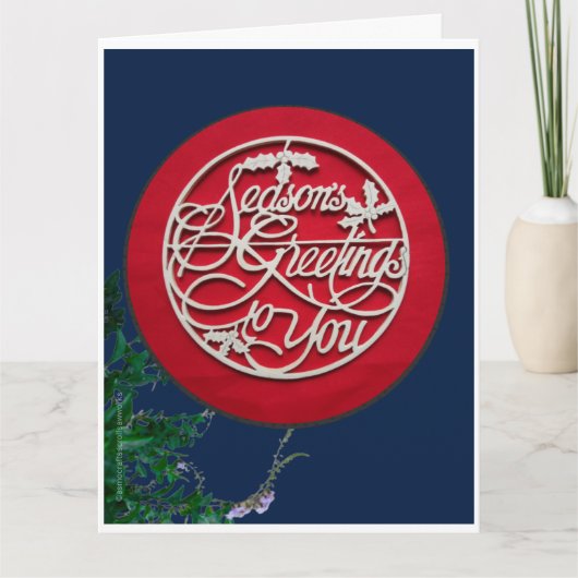 Seizoen Groeten (gepersonaliseerd) Bedankkaart (Voorkant)