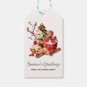 Seizoen Groeten Gingerbread Christmas Cadeaulabel (Voorkant)